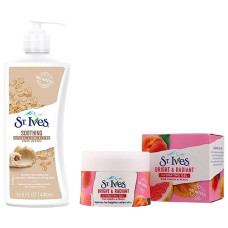 Deals and Offers on - St. Ives Soothing Body Lotion (400ml) and Bright & Radiant Hydrating Gel (45g), 100% Natural Extracts, Skin Care Combo Pack Deals, Discounts & Offers on - St. Ives Soothing Body Lotion (400ml) and Bright & Radiant Hydrating Gel (45g), 100% Natural Extracts, Skin Care Combo Pack