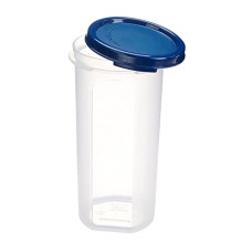 Deals and Offers on - Signoraware Modular Round Plastic Container, 650ml, Set of 1, Mod Blue Deals, Discounts & Offers on - Signoraware Modular Round Plastic Container, 650ml, Set of 1, Mod Blue