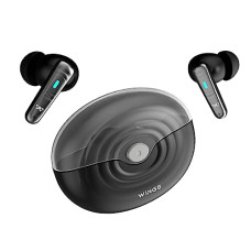 Deals, Discounts & Offers on Headphones - Wings Flobuds 200 Made in India Wireless Earbuds Transparent Case, 13mm Drivers, Smart ENC, 50 Hrs Total Playtime, Gaming Mode 40 ms Low Latency, Voice Assistant Support.