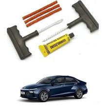 Deals, Discounts & Offers on  - Auto Addict 6 Pieces Car and Bike Auto Tubeless Tire Tyre Puncture Repair Tool Kit Safety 3 Strip