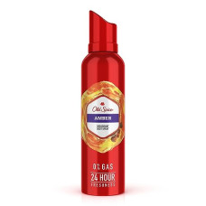 Deals, Discounts & Offers on  - Old Spice Amber No Gas 24 hour Long Lasting Freshness Deodorant Perfume Body Spray For Men, 140ml