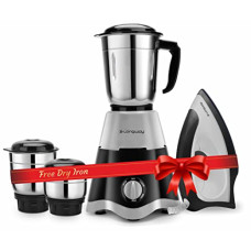 Deals and Offers on - Longway Super Dlx 700 W Mixer Grinder with 3 Jars (Powerful Motor with 1 Year warranty, Black & Gray) & Kwid 750 W Dry Iron (Black & Gray) Deals, Discounts & Offers on - Longway Super Dlx 700 W Mixer Grinder with 3 Jars (Powerful Motor with 1 Year warranty, Black & Gray) & Kwid 750 W Dry Iron (Black & Gray)