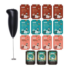 Deals and Offers on - Rage Coffee - Silk Blend Assorted Sachets & Frother Coffee Kit Combo (15 X 1.5 Gram Sachets) | 3 Classic, 4 Creamy Hazelnut, 4 Vanilla Velvet & 4 Belgian Chocolate Flavours & Beater)| Deals, Discounts & Offers on - Rage Coffee - Silk Blend Assorted Sachets & Frother Coffee Kit Combo (15 X 1.5 Gram Sachets) | 3 Classic, 4 Creamy Hazelnut, 4 Vanilla Velvet & 4 Belgian Chocolate Flavours & Beater)|