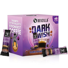 Deals and Offers on - Bevzilla 48 Black Roast Coffee Sachets - 96 Grams(Dark Wish Coffee) | Black Roast Rich & Dark Instant Coffee Powder | Strongest Coffee| Expresso, Cappuccino, Latte| Dark Wish Arabica Coffee | Bold & Intense| Premium Coffee| Makes 48 Cups Deals, Discounts & Offers on - Bevzilla 48 Black Roast Coffee Sachets - 96 Grams(Dark Wish Coffee) | Black Roast Rich & Dark Instant Coffee Powder | Strongest Coffee| Expresso, Cappuccino, Latte| Dark Wish Arabica Coffee | Bold & Intense| Premium Coffee| Makes 48 Cups