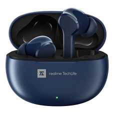 Deals, Discounts & Offers on Headphones - realme TechLife Buds T100 Bluetooth Truly Wireless in Ear Earbuds with mic, AI ENC