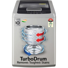 Deals, Discounts & Offers on Home Appliances - [For ICICI Bank Credit Card] LG 7 kg 5 Star with Smart Inverter Technology, TurboDrum and Smart Diagnosis Fully Automatic Top Load Washing Machine Silver(T70SKSF1Z)
