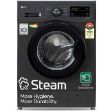 Deals, Discounts & Offers on Home Appliances - [For ICICI Bank Credit Card] LG 7 kg 5 Star with Steam, Inverter Direct Drive Technology, 6 Motion DD, Touch Panel and 1200 RPM Fully Automatic Front Load Washing Machine with In-built Heater Black, Grey(FHM1207SDM)