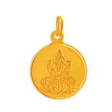 Deals, Discounts & Offers on Women - [For SBI Credit Card EMI] Muthoot PAPPACHAN Swarnavarsham BIS Hallmarked 22KT Round Laxmi Pendant 5 Gram
