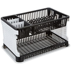 Deals, Discounts & Offers on  - Amazon Brand Solimo Plastic Dish Drainer, (Black , 51 cm * 33 cm * 27.2 cm)