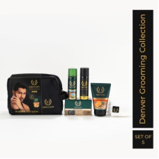 Deals, Discounts & Offers on  - DENVER Men's Travel Grooming Kit- Nano Deo, Facewash,Body Spa Soap,Shaving Foam,Towel(5 Items in the set)