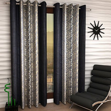 Deals and Offers on - Home Sizzler 1 Piece Eyelet Polyester Door Curtain, 7ft, Multi Color Deals, Discounts & Offers on - Home Sizzler 1 Piece Eyelet Polyester Door Curtain, 7ft, Multi Color
