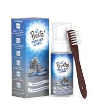 Deals, Discounts & Offers on  - Amazon Brand - Presto! Sports Shoe Cleaner with Brush, Removes Tough Stains, No Water Required, Ready to Use