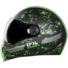 Deals, Discounts & Offers on  - Steelbird SBH-1 Adonis R2K in Glossy Black Green Smoke Visor Motorbike Helmet(Glossy Black Green Smoke Visor)