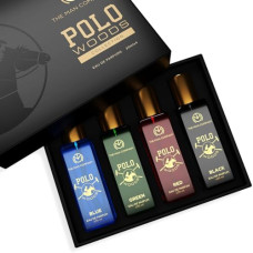 Deals and Offers on Beauty Care - The Man Company Specially Curated Perfume Gift Set for Men 4X20ml - POLO WOODS COLLECTION | Premium Long-Lasting Fragrance | Luxury EAU DE Parfum | Gift Set Deals, Discounts & Offers on Beauty Care - The Man Company Specially Curated Perfume Gift Set for Men 4X20ml - POLO WOODS COLLECTION | Premium Long-Lasting Fragrance | Luxury EAU DE Parfum | Gift Set