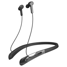 Deals, Discounts & Offers on Headphones - ZEBSTER Z -Style 600 Wireless BT earphone with Neckband with bulit in rechargeable comes with call function its an splash proof and with the magnetic earpiece 24hr playback time(Black)