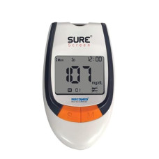 Deals and Offers on - NISCOMED Sure screen Accurate Digital Glucose Blood Sugar Testing Machine with 25 Strips Glucometer (White & Grey) Deals, Discounts & Offers on - NISCOMED Sure screen Accurate Digital Glucose Blood Sugar Testing Machine with 25 Strips Glucometer (White & Grey)
