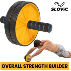 Deals and Offers on - SLOVIC Double Wheel Ab Roller Gym For Exercise Fitness Equipment Ab Exerciser(Yellow) Deals, Discounts & Offers on - SLOVIC Double Wheel Ab Roller Gym For Exercise Fitness Equipment Ab Exerciser(Yellow)