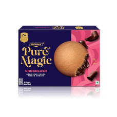 Deals and Offers on - Britannia Pure Magic Chocolush - Delicious Choco Filled Cookie | 300 gm | Live this moment with crunchy and gooey choco filling cookie Deals, Discounts & Offers on - Britannia Pure Magic Chocolush - Delicious Choco Filled Cookie | 300 gm | Live this moment with crunchy and gooey choco filling cookie