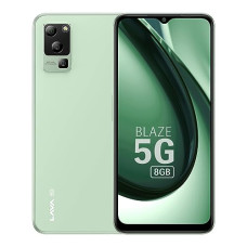 Deals, Discounts & Offers on Electronics - Lava Blaze 5G (Glass Green, 8GB RAM, UFS 2.2 128GB Storage) | 5G Ready | 50MP AI Triple Camera | Upto 16GB Expandable RAM | Charger Included | Clean Android (No Bloatware)