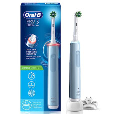 Deals and Offers on - Oral B Pro 3 Electric Toothbrush For adults, 3 modes with Triple pressure control, replaceable brush head included,blue Deals, Discounts & Offers on - Oral B Pro 3 Electric Toothbrush For adults, 3 modes with Triple pressure control, replaceable brush head included,blue