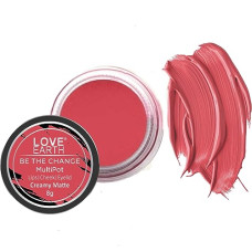 Deals and Offers on Beauty Care - Love Earth Lip Tint & Cheek Tint Multipot-Be The Change With Richness Of Jojoba Oil And Vitamin E For Lips, Eyelids & Cheeks, Matte Finish - Rose Pink Deals, Discounts & Offers on Beauty Care - Love Earth Lip Tint & Cheek Tint Multipot-Be The Change With Richness Of Jojoba Oil And Vitamin E For Lips, Eyelids & Cheeks, Matte Finish - Rose Pink