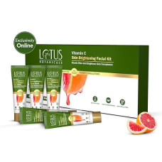 Deals and Offers on Beauty Care - Lotus Botanicals Vitamin C Skin Brightening Facial Kit |Boosts Glow | Brightens Skin Complexion | 5 Step Facial Pack Suitable For All Skin Types Deals, Discounts & Offers on Beauty Care - Lotus Botanicals Vitamin C Skin Brightening Facial Kit |Boosts Glow | Brightens Skin Complexion | 5 Step Facial Pack Suitable For All Skin Types