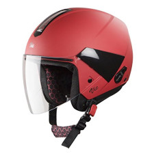 Deals, Discounts & Offers on  - Steelbird SBH-5 VIC Open Face Helmet Red, Size: L(57-58 cm)