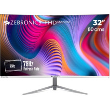 Deals, Discounts & Offers on Computers & Peripherals - ZEBRONICS 32 inch Curved Full HD VA Panel Wall Mountable Monitor (ZEB -AC32FHD LED)(Response Time: 8 ms, 75 Hz Refresh Rate)