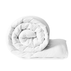 Deals and Offers on - Amazon Brand - Solimo Microfibre Double Comforter - 200 GSM, White, lightweight Deals, Discounts & Offers on - Amazon Brand - Solimo Microfibre Double Comforter - 200 GSM, White, lightweight