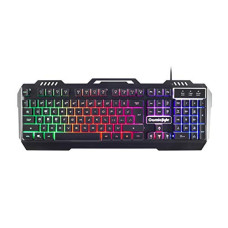 Deals, Discounts & Offers on  - Cosmic Byte CB-GK-05 Titan Wired Gaming Keyboard with Aluminum Body, Rainbow Backlit Keycaps, Braided Cable (Black)