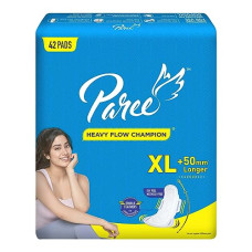 Deals and Offers on Health & Personal Care - Paree Dry Feel Sanitary Pads For Women |XL-42 Pads|Heavy Flow Champion|Double Feathers Deals, Discounts & Offers on Health & Personal Care - Paree Dry Feel Sanitary Pads For Women |XL-42 Pads|Heavy Flow Champion|Double Feathers