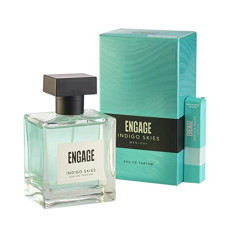 Deals and Offers on Beauty Care - Engage Indigo Skies Perfume for Men, Long Lasting, Fresh and Earthy, for Everyday Use, Gift Deals, Discounts & Offers on Beauty Care - Engage Indigo Skies Perfume for Men, Long Lasting, Fresh and Earthy, for Everyday Use, Gift