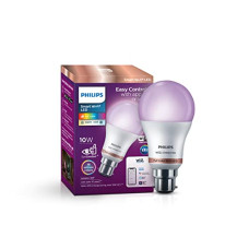 Deals and Offers on - Philips Wiz Smart WI-Fi LED Bulb B22 10-Watt,16 Million Colors, Compatible with Amazon Alexa and Google Assistant- (Pack of 1) Deals, Discounts & Offers on - Philips Wiz Smart WI-Fi LED Bulb B22 10-Watt,16 Million Colors, Compatible with Amazon Alexa and Google Assistant- (Pack of 1)