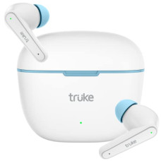 Deals, Discounts & Offers on Headphones - truke Newly Launched BTG Beta True Wireless in Ear Earbuds with 13mm Big Speaker Drivers,38H Playtime,Fast Charging,True Gaming Mode,Instant Pairing,AAC Codec,Dual-Mic ENC,Bluetooth 5.3,IPX4(White)