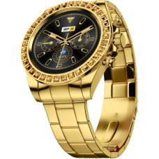 Deals, Discounts & Offers on  - Fire-Boltt Blizzard Ultra 1.28'' Premium Luxury Smartwatch with Jewel Studded Dial Smartwatch(Gold Strap, Free Size)