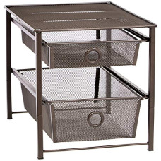 Deals and Offers on - amazon basics Sliding Drawers Stainless Steel Basket Storage Organizer (Bronze) 2-Tier, Tiered Shelf Deals, Discounts & Offers on - amazon basics Sliding Drawers Stainless Steel Basket Storage Organizer (Bronze) 2-Tier, Tiered Shelf