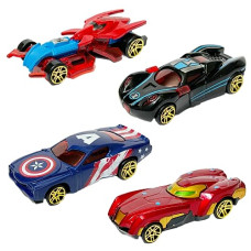 Deals and Offers on - SUPER TOY Super Hero Metal Die-Cast Racing Cars Toy Play Set Deals, Discounts & Offers on - SUPER TOY Super Hero Metal Die-Cast Racing Cars Toy Play Set