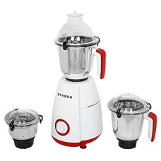 Deals and Offers on - Faber Crown 800W Blender Mixer Grinder, 3 SS clip lock jars and blades || low-noise copper motor, up to 20000 rpm speed || 2 yr comprehensive & 5 yr motor warranty (FMG CROWN 800 W 3J Mystic Red) Red Deals, Discounts & Offers on - Faber Crown 800W Blender Mixer Grinder, 3 SS clip lock jars and blades || low-noise copper motor, up to 20000 rpm speed || 2 yr comprehensive & 5 yr motor warranty (FMG CROWN 800 W 3J Mystic Red) Red