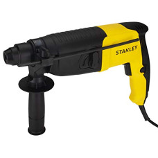 Deals and Offers on - STANLEY STHR202K-IN 620W 25mm 2 Mode SDS-Plus Hammer with Kitbox, 2.6kg (Yellow and Black) Deals, Discounts & Offers on - STANLEY STHR202K-IN 620W 25mm 2 Mode SDS-Plus Hammer with Kitbox, 2.6kg (Yellow and Black)