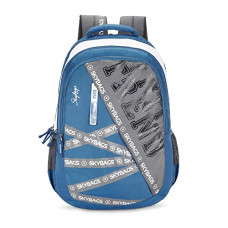 Deals, Discounts & Offers on Backpacks - Skybags Riddle Blue Grey 46 Cms Casual Backpack with Raincover