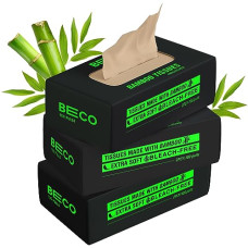 Deals and Offers on - Beco Bamboo Super Soft 2-Ply Tissue Box 100 Pulls Each, 100% Natural and Ecofriendly Tissue Papers (Pack of 3, 300 Tissue) Deals, Discounts & Offers on - Beco Bamboo Super Soft 2-Ply Tissue Box 100 Pulls Each, 100% Natural and Ecofriendly Tissue Papers (Pack of 3, 300 Tissue)