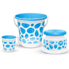 Deals and Offers on - MILTON Duplex Spa 3 Piece Set, Blue | 20 Ltrs Bucket, Mug & Stool | Bathroom Accessory 20 L Plastic Bucket(Blue) Deals, Discounts & Offers on - MILTON Duplex Spa 3 Piece Set, Blue | 20 Ltrs Bucket, Mug & Stool | Bathroom Accessory 20 L Plastic Bucket(Blue)
