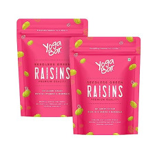 Deals, Discounts & Offers on  - YogaBar Premium Green Raisins 1kg| Kishmish |100% Fresh Pure Seedless Kismis Raisins|Munakka Dry Fruit|Rich in Iron, Calcium, Vitamin B & Boosts Immunity |Healthy Snacks|Dry Fruit Gift Pack