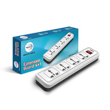 Deals, Discounts & Offers on Electronics - Wipro Essential 4+1 Extension Board | 4 Universal Socket with Single Switch | 2 Meter Long Cord | Child Safety | Auto Cutoff | Fire Resistant | Multiplug Socket