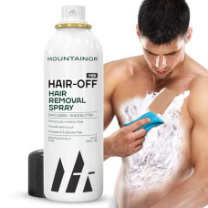 Deals, Discounts & Offers on Health & Personal Care - MOUNTAINOR Hair Removal Spray For Men - (200ML) Painless Hair Removal For Chest, Back, Arms, Legs & Under Arms Natural & Safe Certified (Dermatologically Tested)