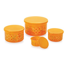 Deals, Discounts & Offers on  - Nakoda Glory Plastic Storage Container & Organizer Set For Kitchen & Home Use, Set of 5