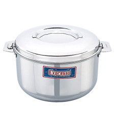 Deals and Offers on - Expresso Stainless Steel Double Layer Bottom Hot Insulated Casserole w/Lid, Capacity 3 litres Deals, Discounts & Offers on - Expresso Stainless Steel Double Layer Bottom Hot Insulated Casserole w/Lid, Capacity 3 litres