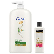 Deals and Offers on - Dove Hair Fall Rescue Shampoo, 1L & TRESemme Smooth and Shine Conditioner, 190ml Deals, Discounts & Offers on - Dove Hair Fall Rescue Shampoo, 1L & TRESemme Smooth and Shine Conditioner, 190ml