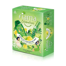 Deals, Discounts & Offers on  - Fiama Happy Naturals Celebrations bodywash and perfume mist gift pack, Yuzu and Bergamot Perfume Mists 120ml and shower gel 250ml with floral fragrance Gift Pack