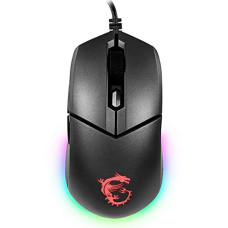 Deals and Offers on - MSI Clutch GM11 5000 Adjustable DPI Optical Wired Gaming Mouse with RGB USB Gaming Grade - Black Deals, Discounts & Offers on - MSI Clutch GM11 5000 Adjustable DPI Optical Wired Gaming Mouse with RGB USB Gaming Grade - Black